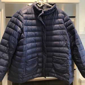 Lands End Blue down jacket